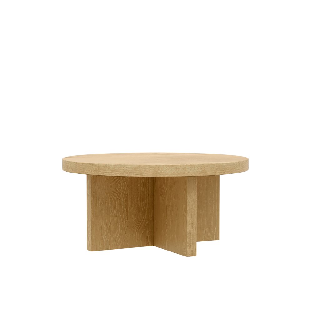 Donte Round Coffee Table, Natural. Picture 3