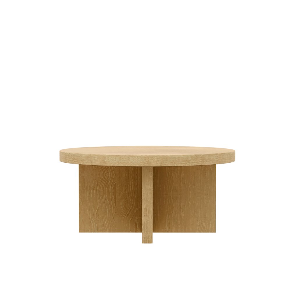 Donte Round Coffee Table, Natural. Picture 4