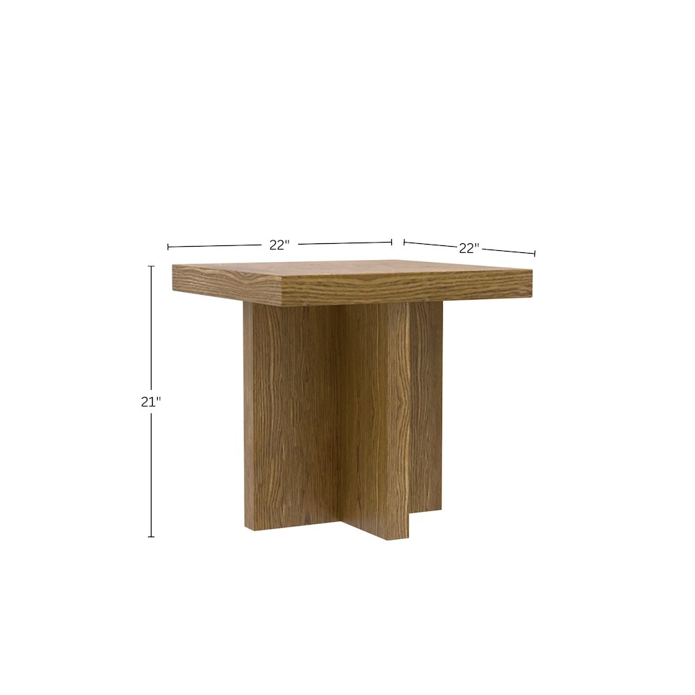 Donte End Table, Oak. Picture 3
