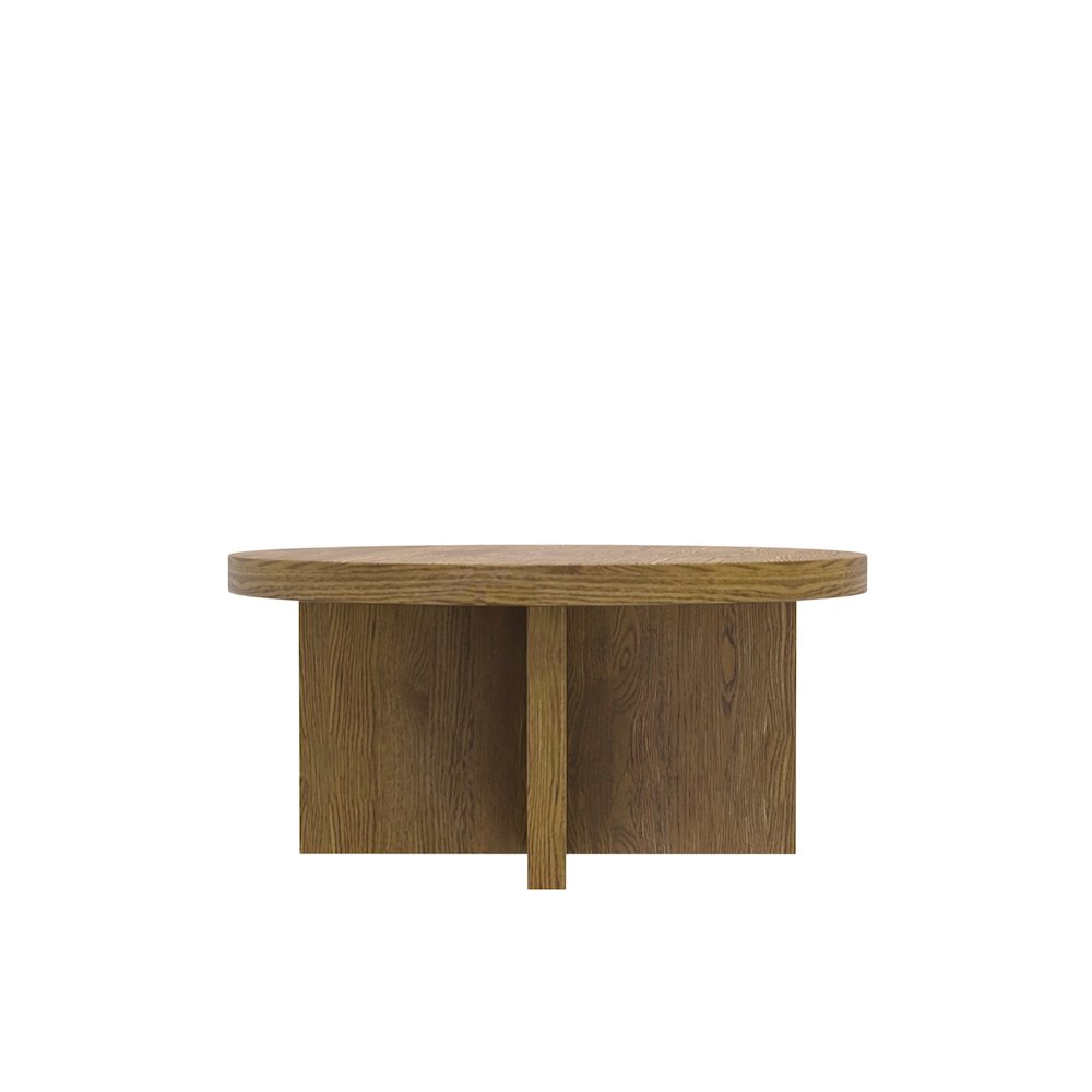 Donte Round Coffee Table, Oak. Picture 4