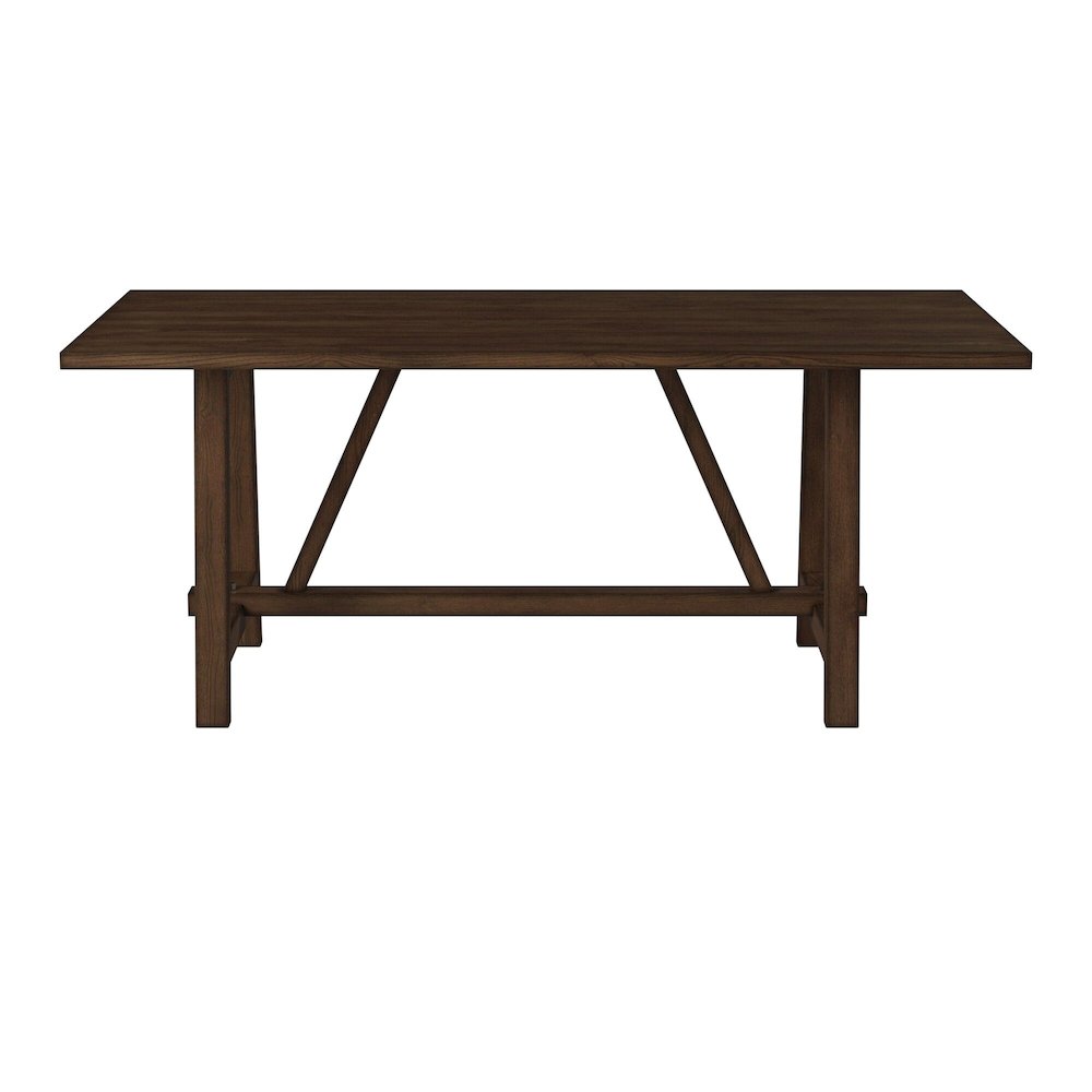 Arendal Trestle Rectangular Dining Table, Burnished Dark Oak. Picture 3