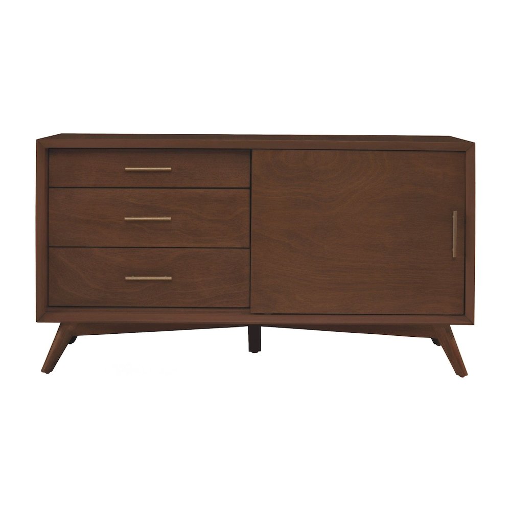 Flynn Small TV Console, Walnut. Picture 1