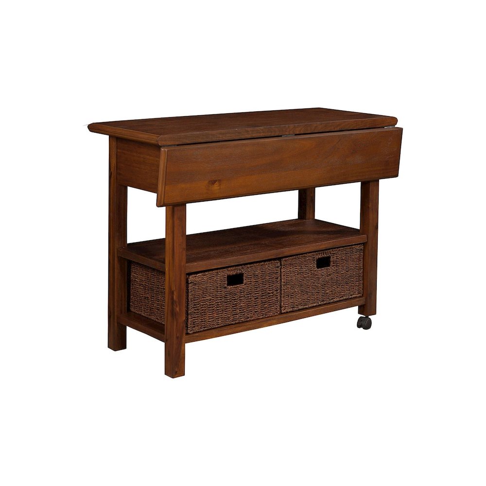Caldwell Kitchen Cart, Antique Cappuccino. Picture 3