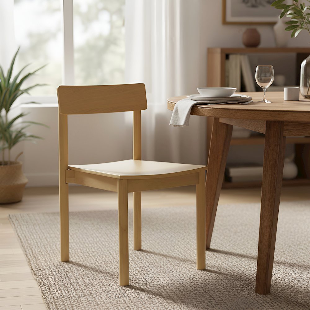 Hudson Side Chairs, Light Oak. Picture 11