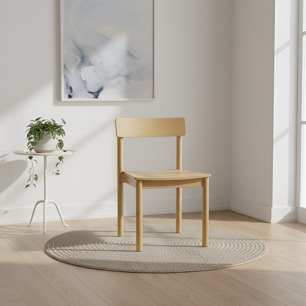 Hudson Side Chairs, Light Oak. Picture 9