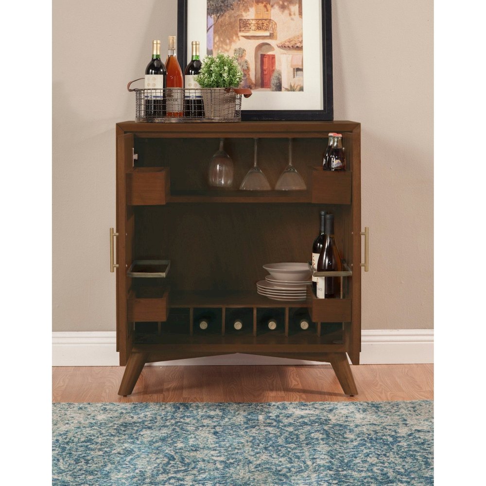 Flynn Small Bar Cabinet, Walnut. Picture 2