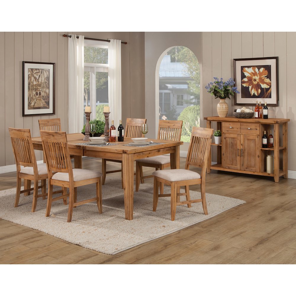 Aspen Extension Dining Table w/Butterfly Leaf, Antique Natural. Picture 2
