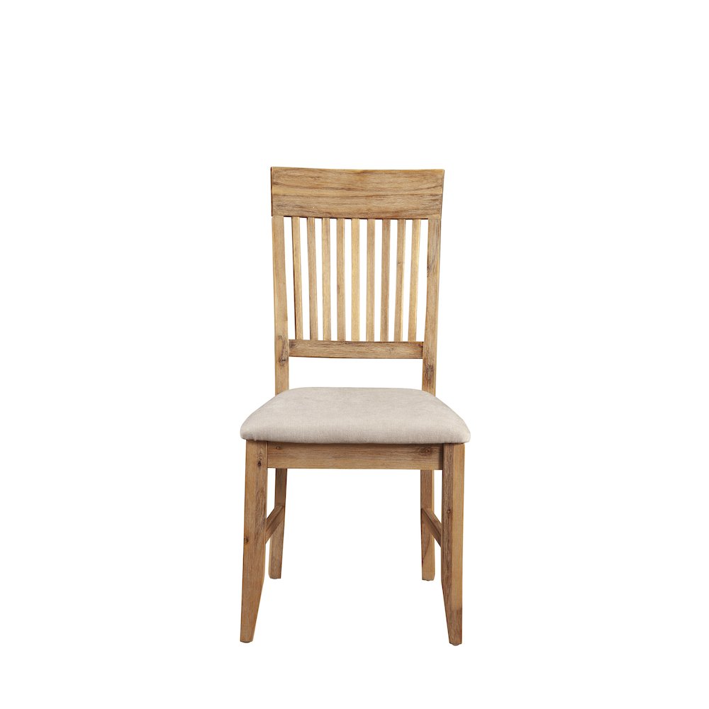 Aspen Set of 2 Side Chair, Antique Natural. Picture 3