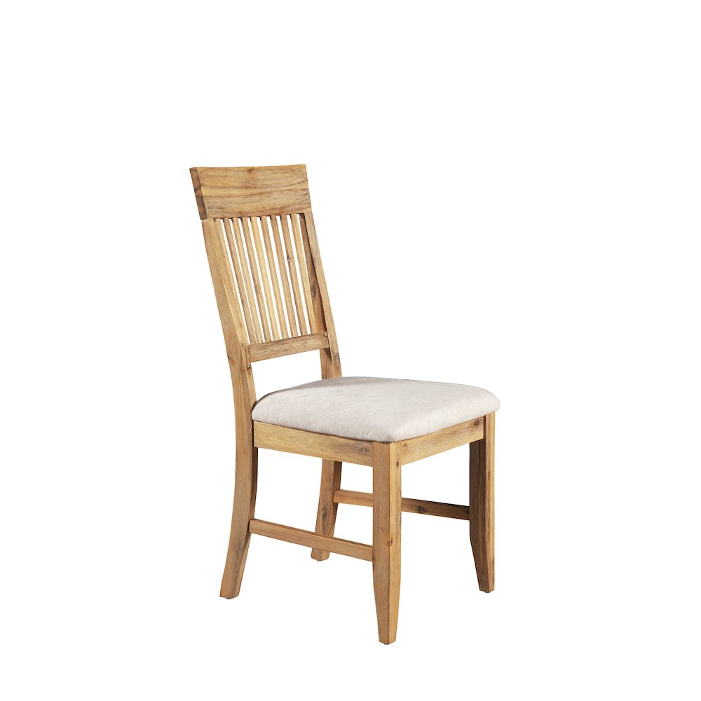 Aspen Set of 2 Side Chair, Antique Natural. Picture 5