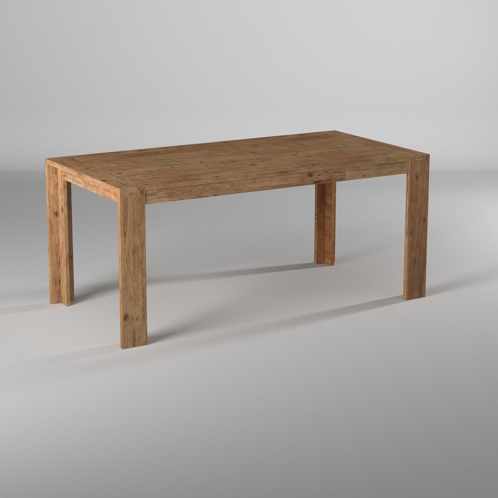 Seashore Fixed Top Dining Table, Antique Natural. Picture 4