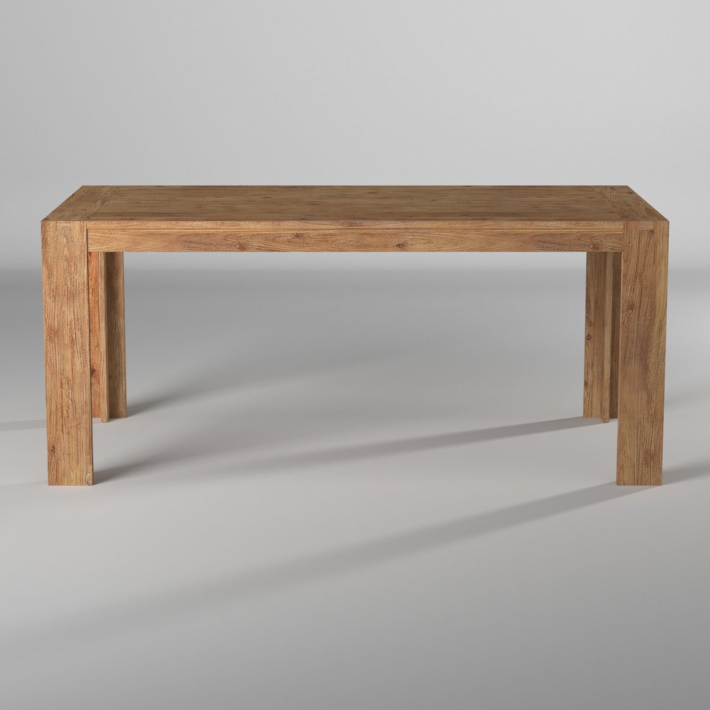 Seashore Fixed Top Dining Table, Antique Natural. Picture 5