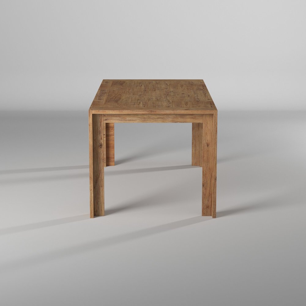 Seashore Fixed Top Dining Table, Antique Natural. Picture 7