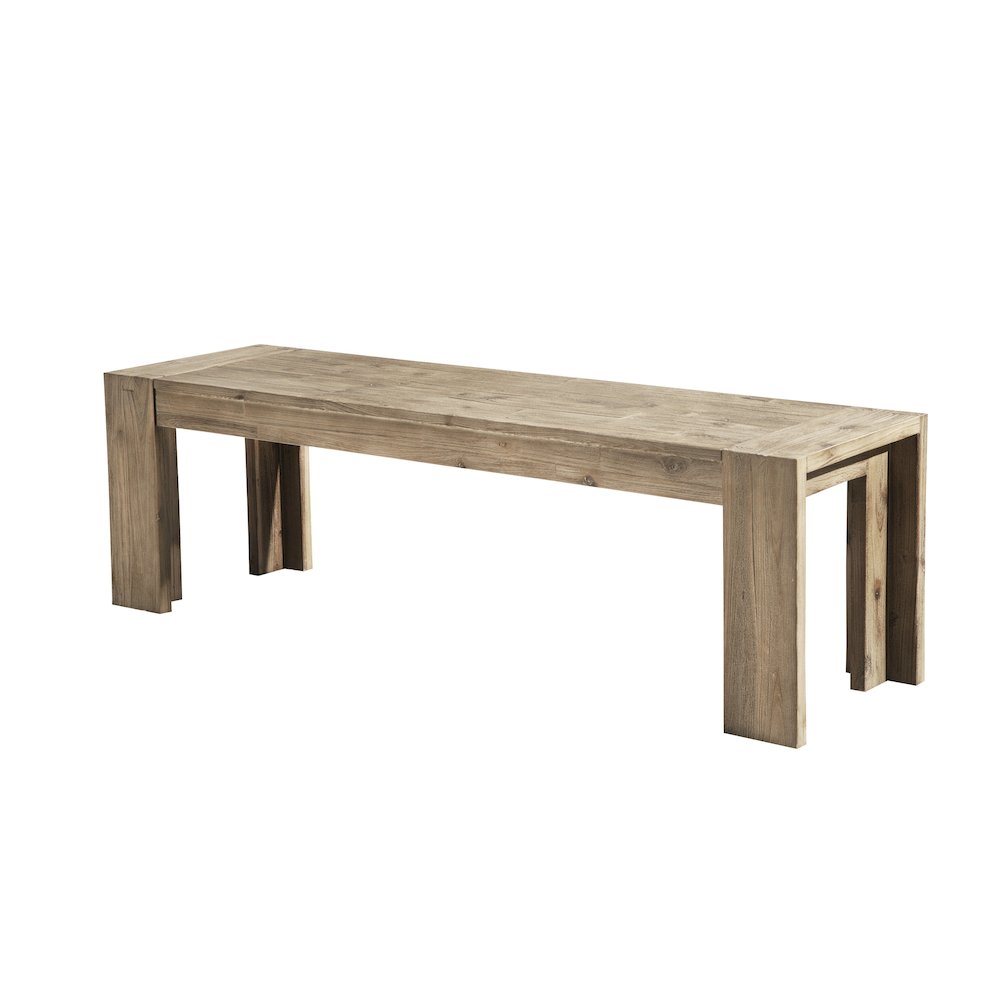 Seashore Dining Bench, Antique Natural. Picture 3