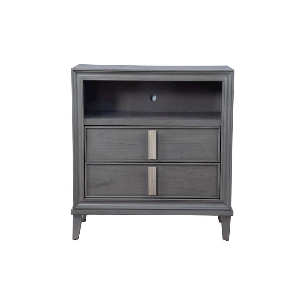 Lorraine TV Media Chest, Dark Grey. Picture 4