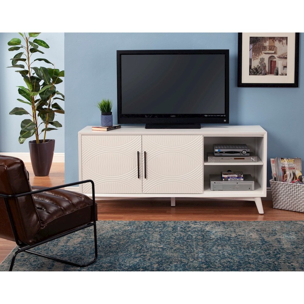 Tranquility TV Console, White. Picture 2