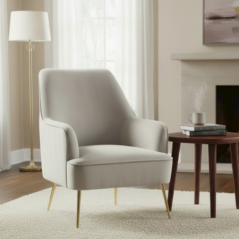 Rebecca Leisure Chair, Grey. Picture 2