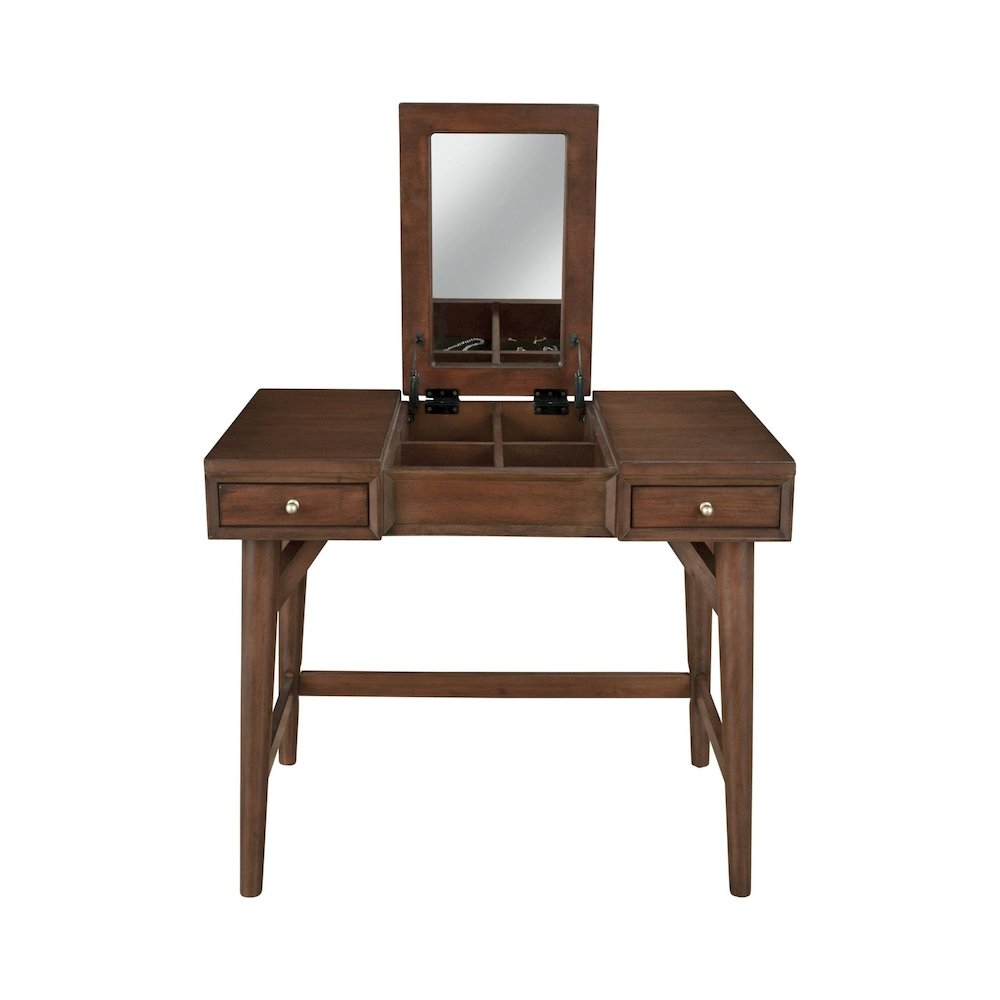 Flynn Bedroom Vanity, Walnut. Picture 4