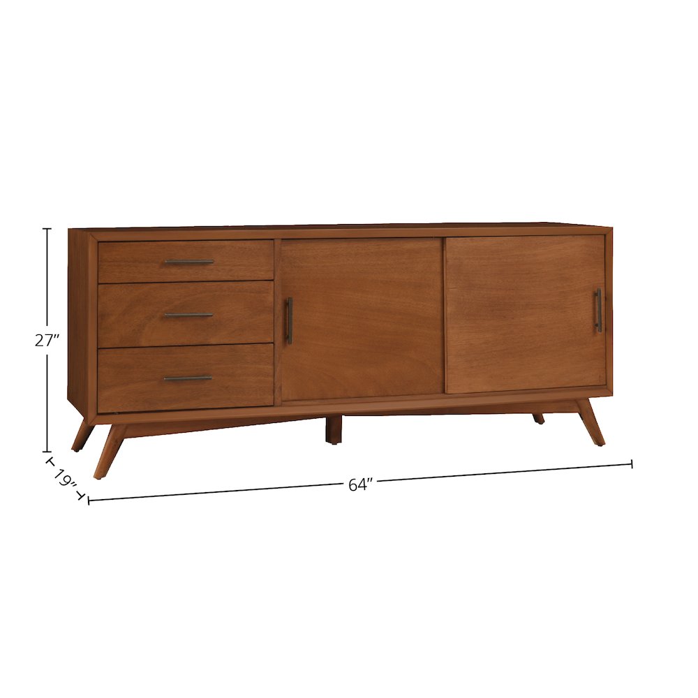 Flynn Large TV Console, Acorn. Picture 1