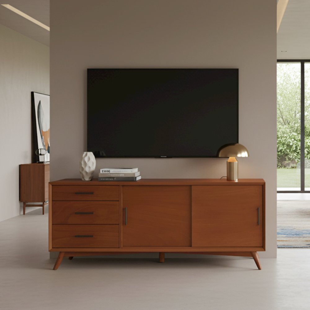 Flynn Large TV Console, Acorn. Picture 2