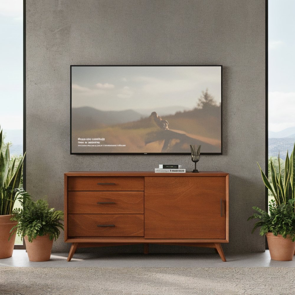 Flynn Small TV Console, Acorn. Picture 2