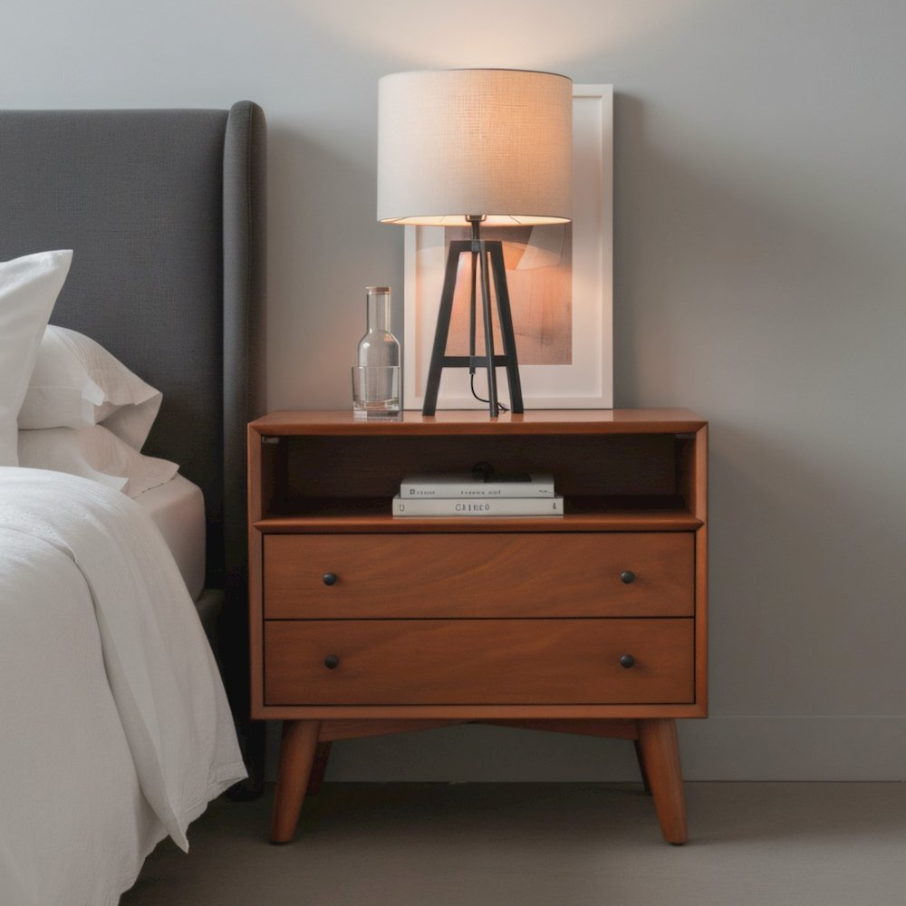 Flynn Large Nightstand, Acorn. Picture 2