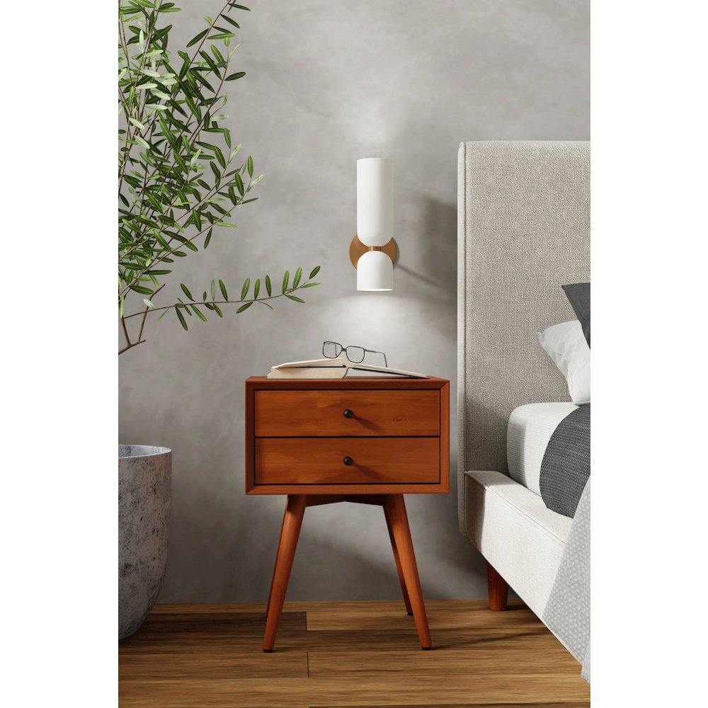 Flynn Small Nightstand, Acorn. Picture 3