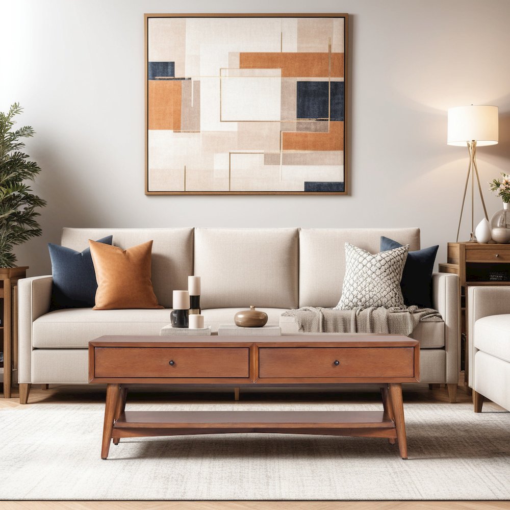 Flynn Coffee Table, Chestnut. Picture 5