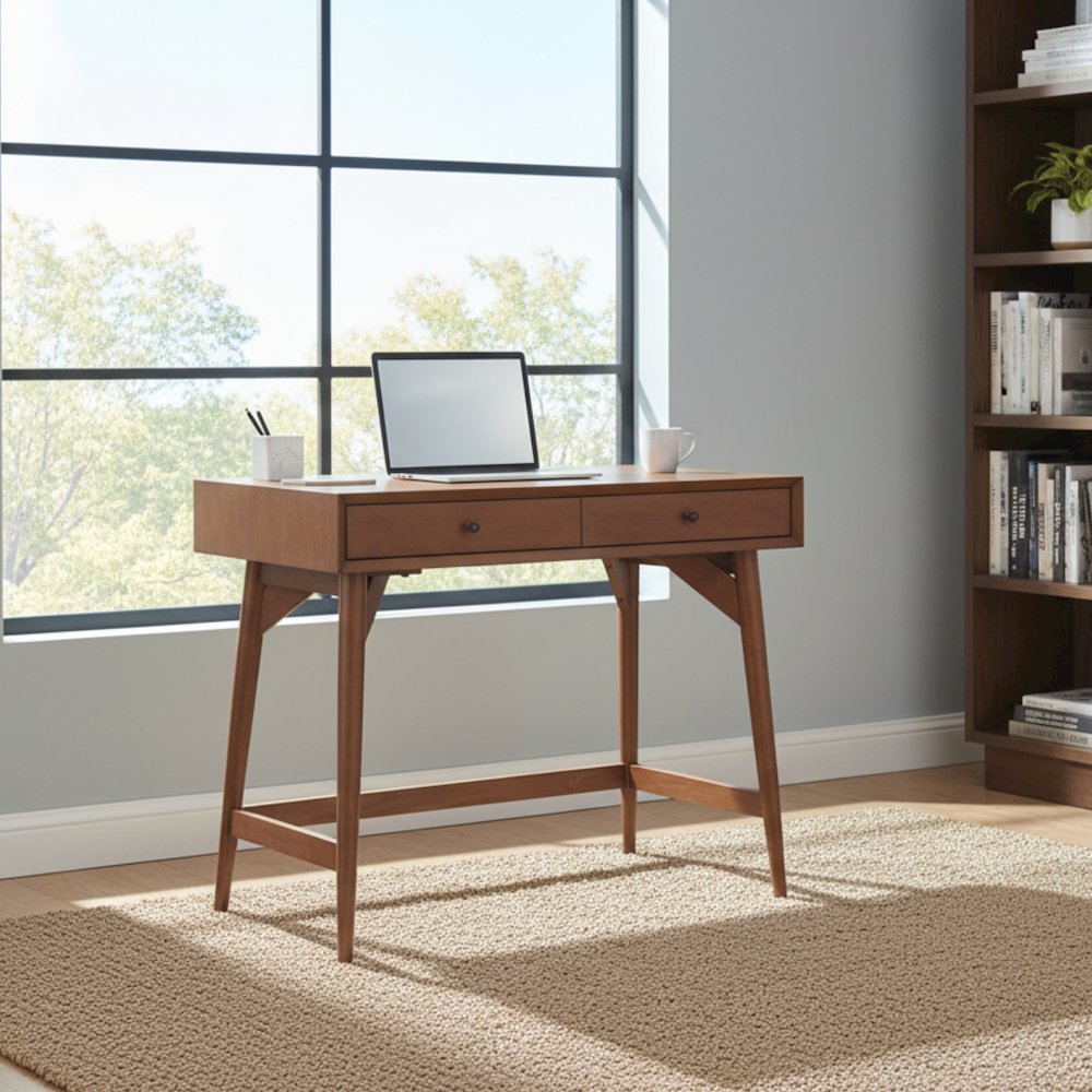 Flynn Mini Desk, Chestnut. Picture 2