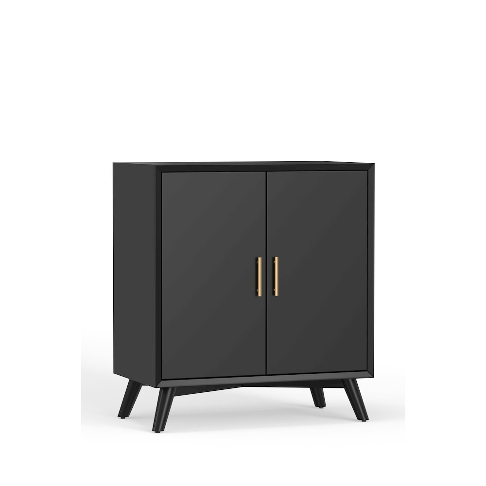 Flynn Small Bar Cabinet, Black. Picture 3