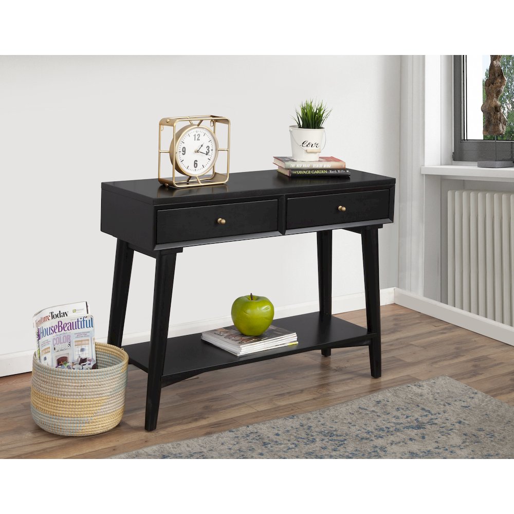 Flynn Console Table, Black. Picture 1