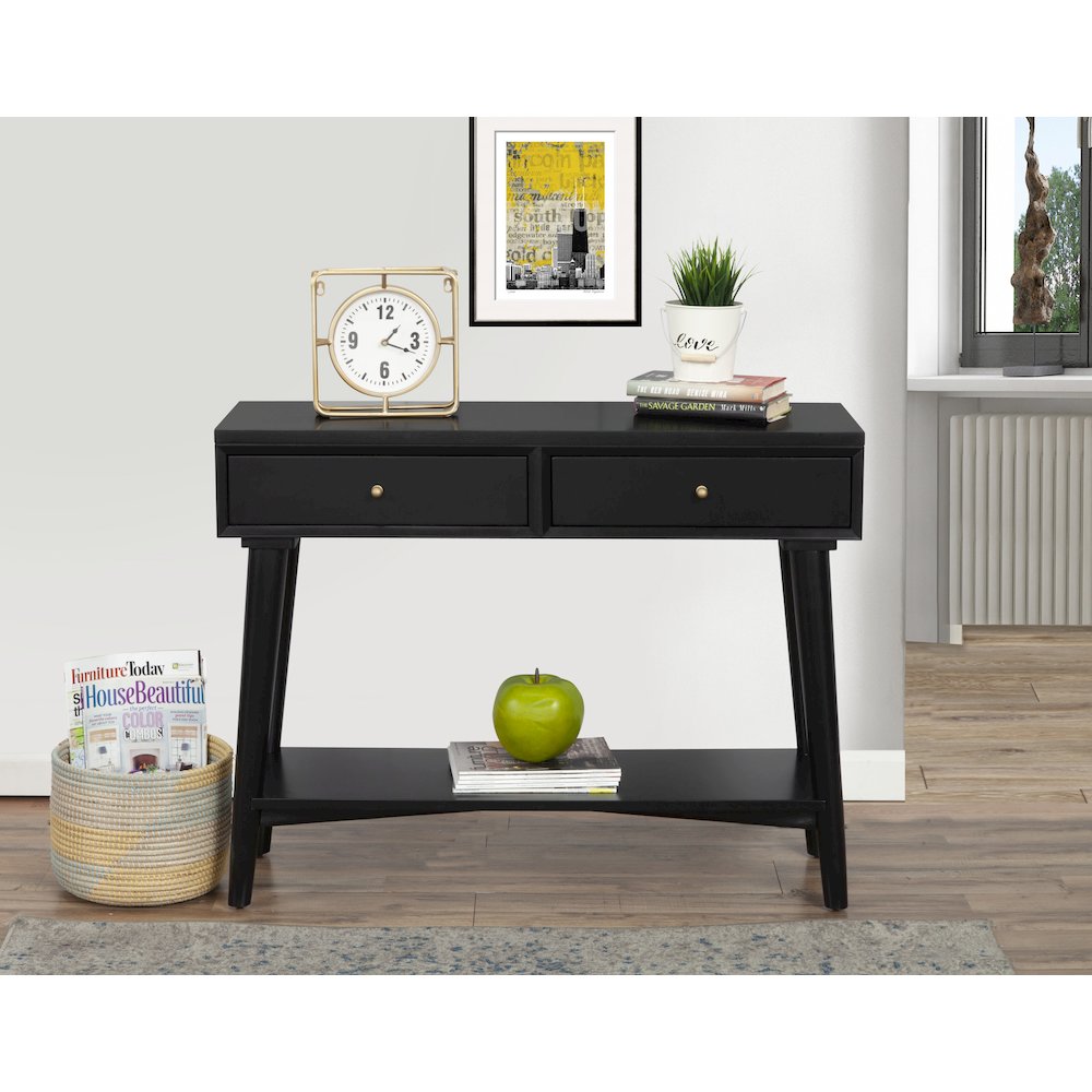 Flynn Console Table, Black. Picture 2