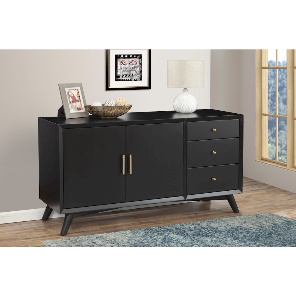 Flynn Sideboard, Black. Picture 3