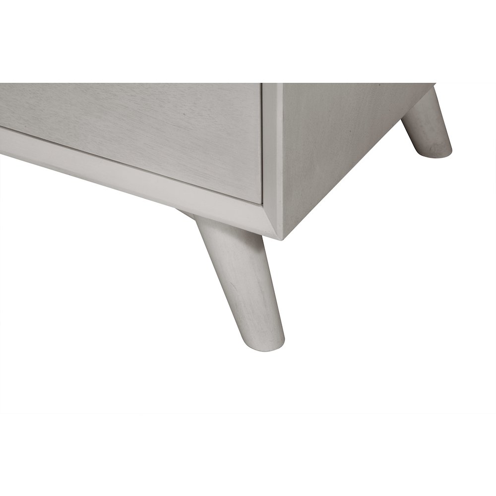 Flynn Mid Century Modern 7 Drawer Dresser, Gray. Picture 7