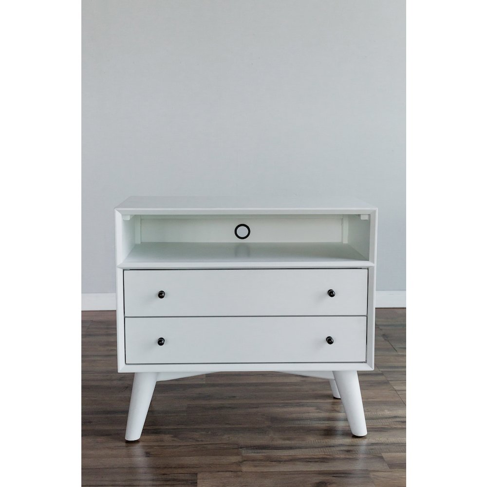 Flynn Large Nightstand, White. Picture 1