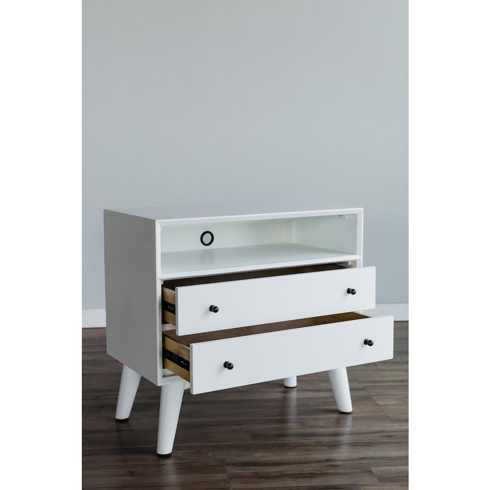 Flynn Large Nightstand, White. Picture 5