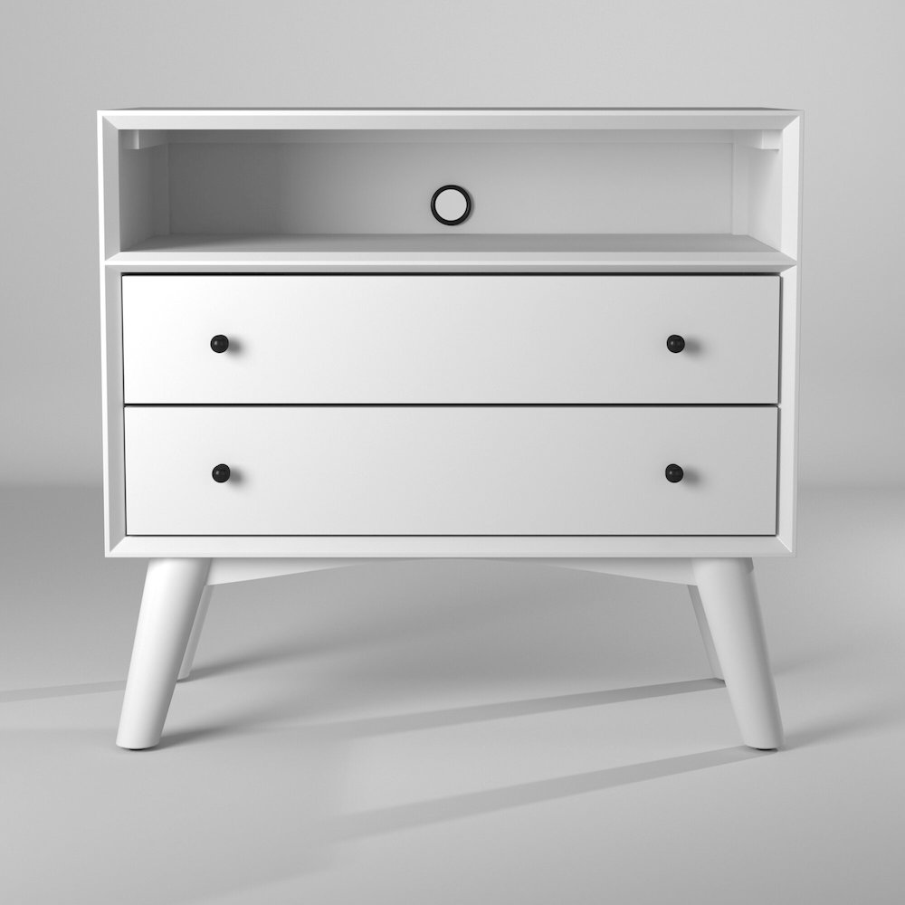 Flynn Large Nightstand, White. Picture 6