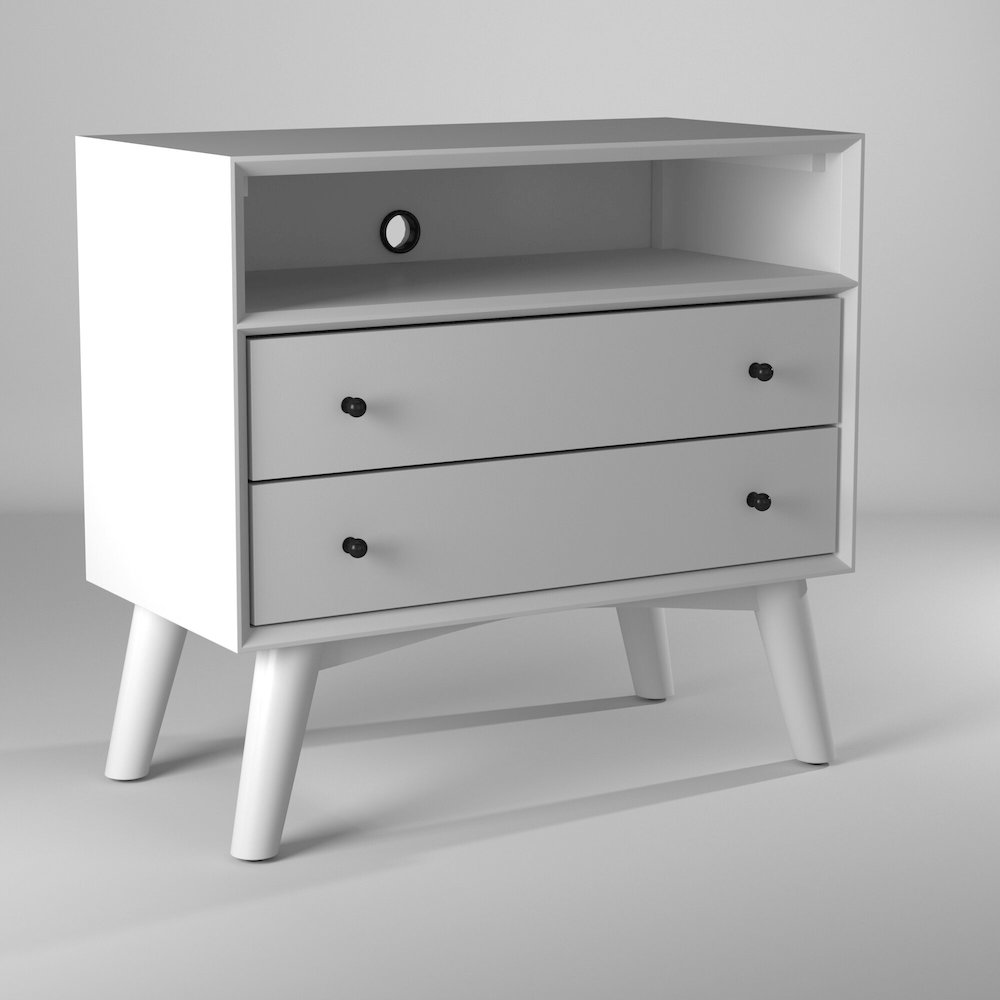 Flynn Large Nightstand, White. Picture 7