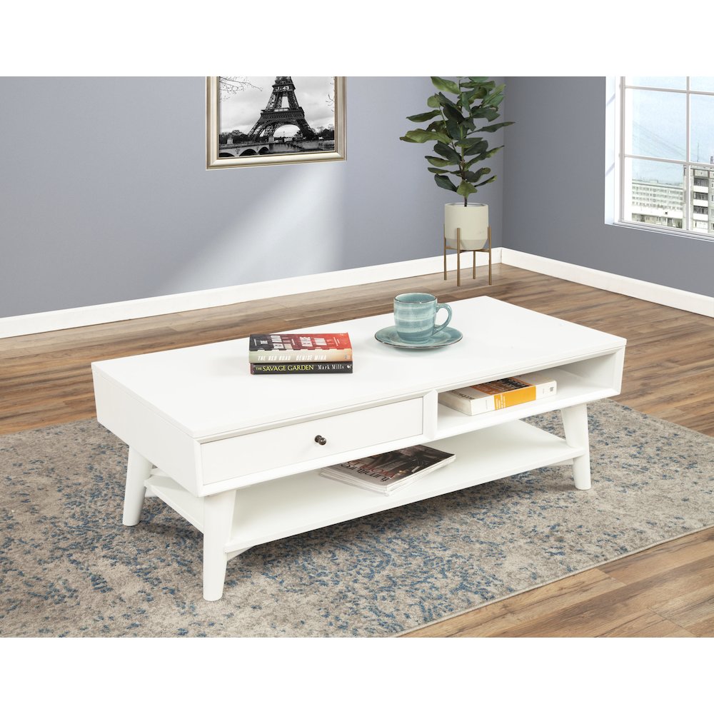 Flynn Coffee Table, White. Picture 3