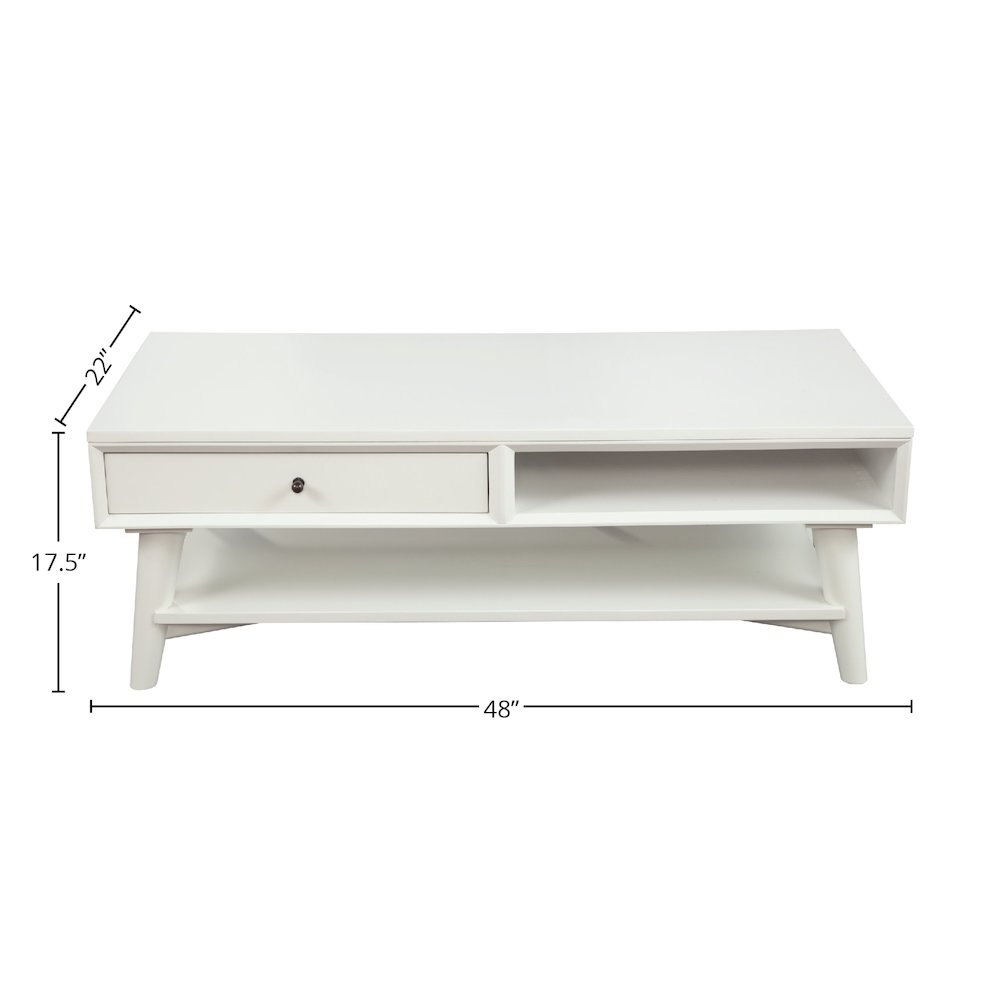Flynn Coffee Table, White. Picture 1