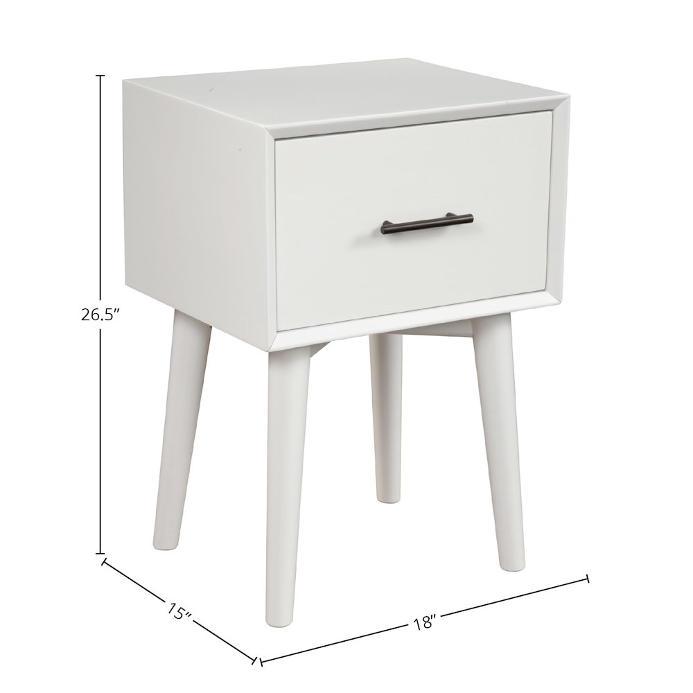 Flynn End Table, White. Picture 1