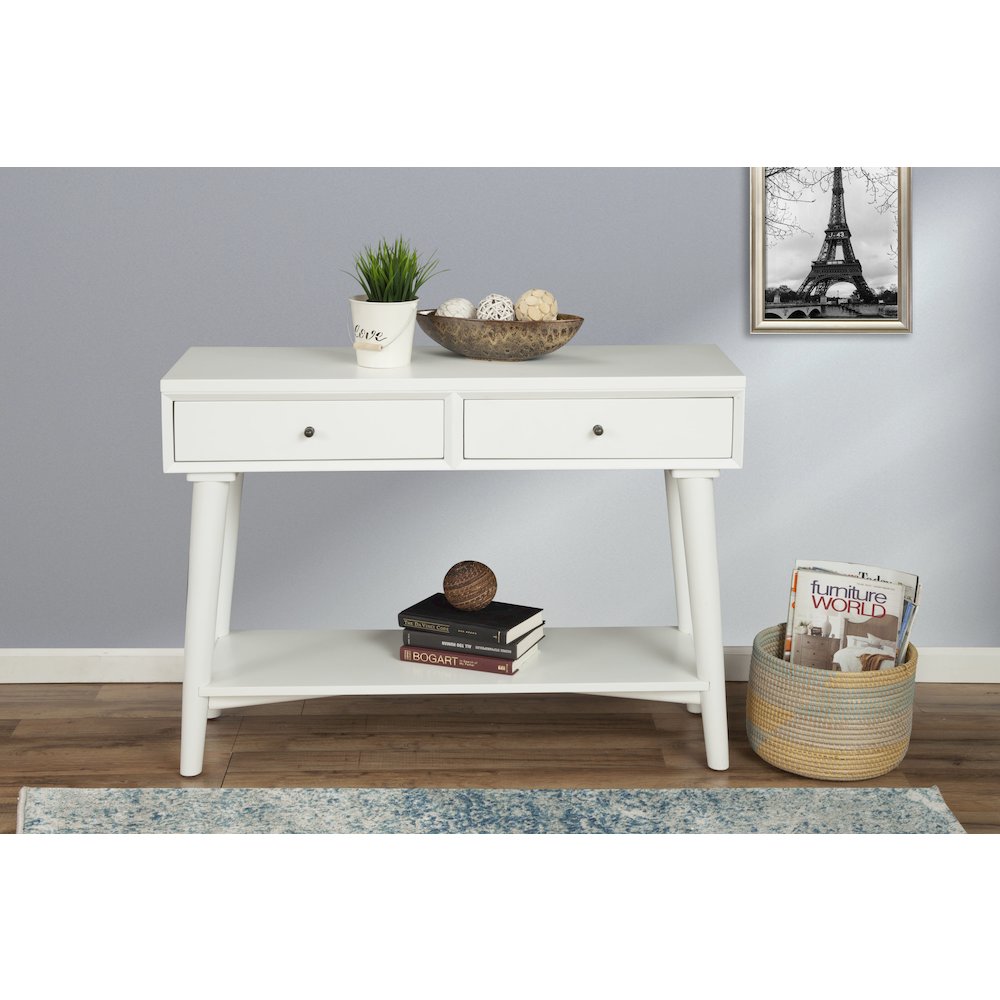 Flynn Console Table, White. Picture 1