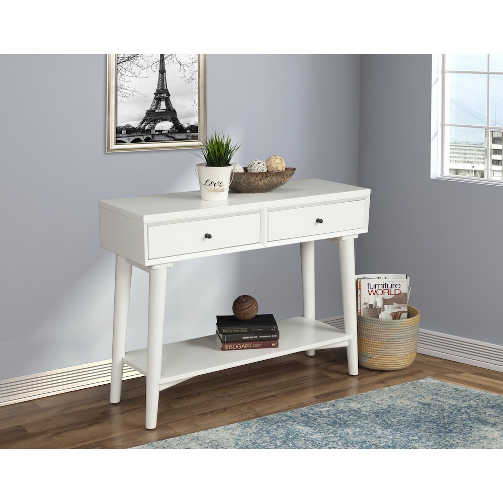 Flynn Console Table, White. Picture 4