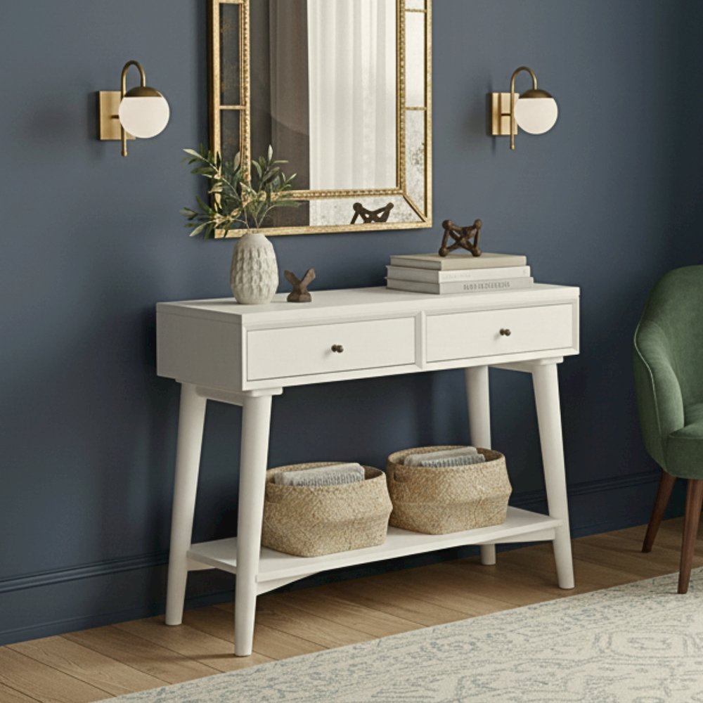 Flynn Console Table, White. Picture 2