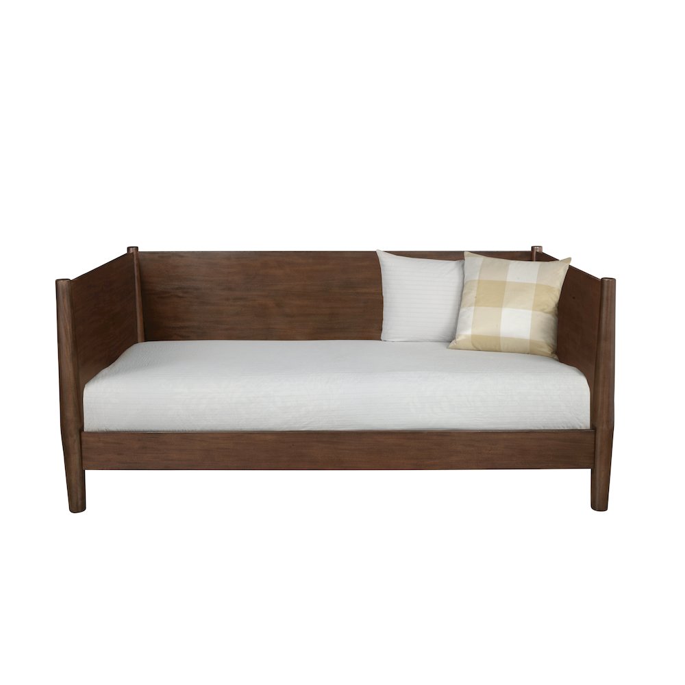 Flynn Mid Century Modern Twin Size Day Bed, Walnut. Picture 3