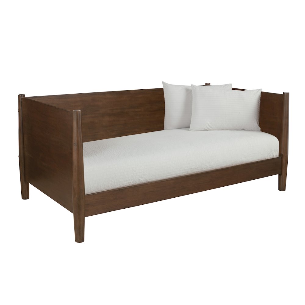 Flynn Mid Century Modern Twin Size Day Bed, Walnut. Picture 4