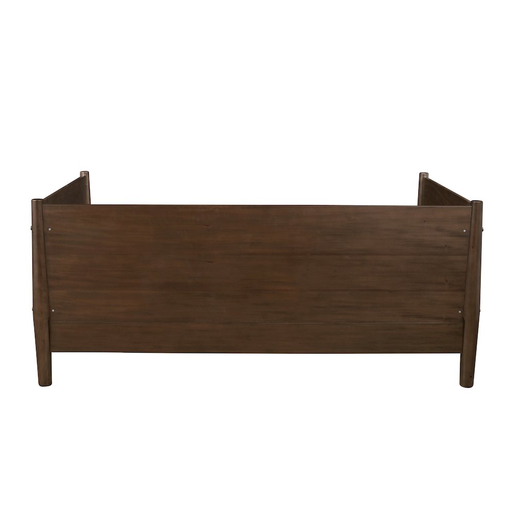Flynn Mid Century Modern Twin Size Day Bed, Walnut. Picture 6