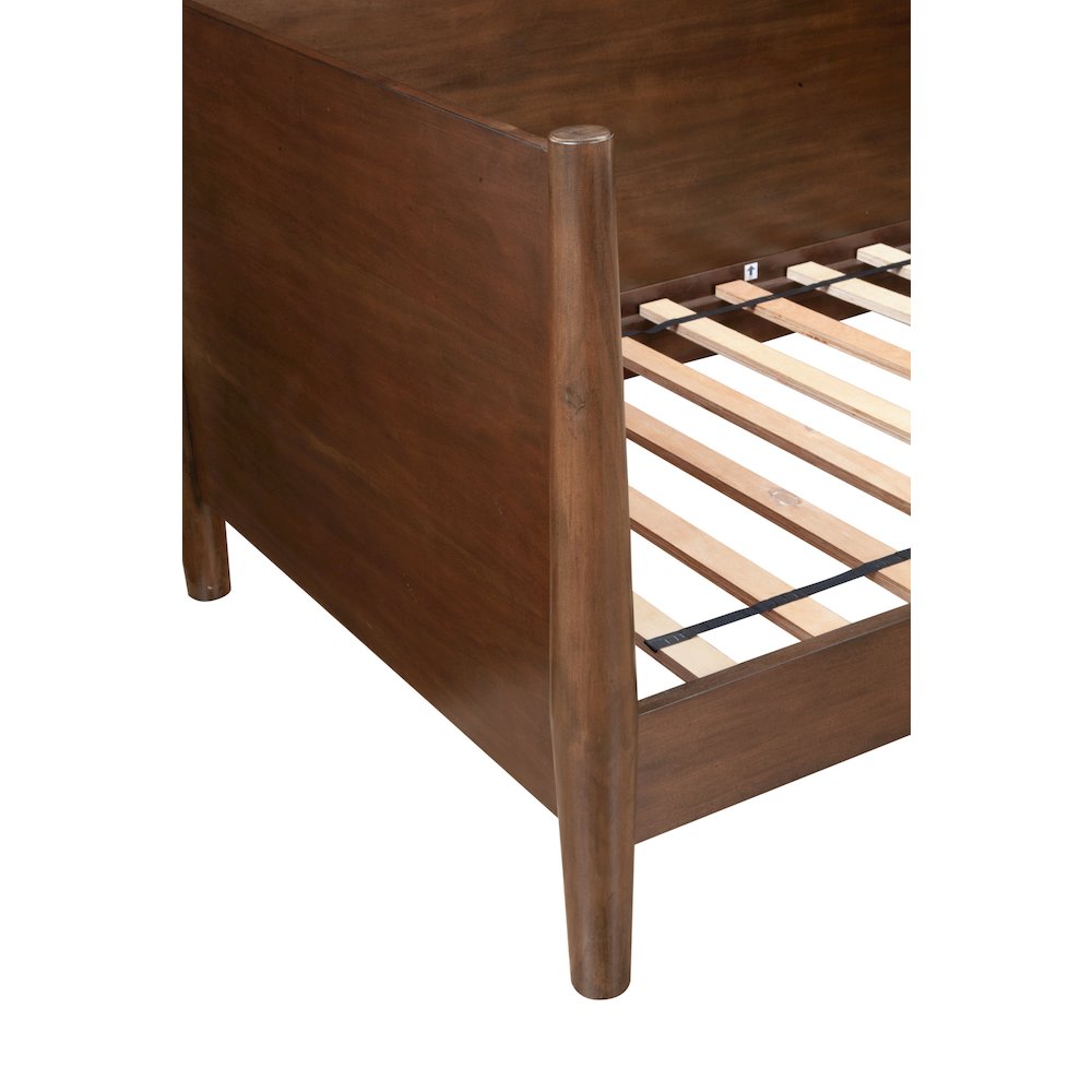 Flynn Mid Century Modern Twin Size Day Bed, Walnut. Picture 9