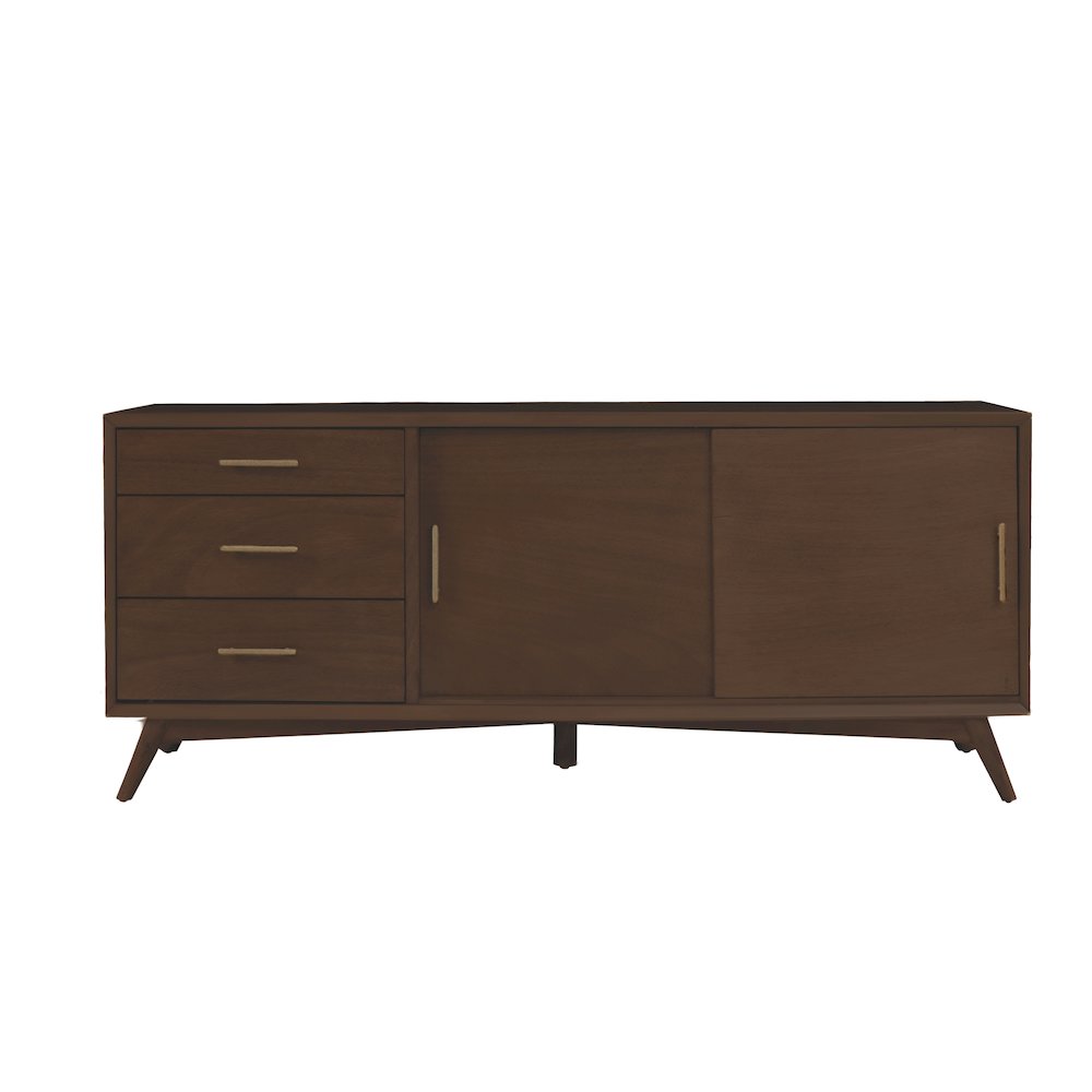 Flynn Large TV Console, Walnut. Picture 5