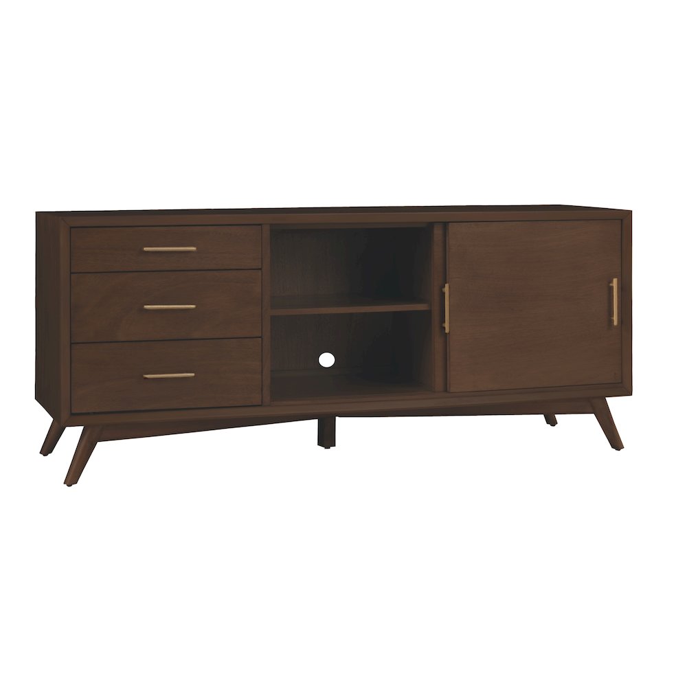 Flynn Large TV Console, Walnut. Picture 7