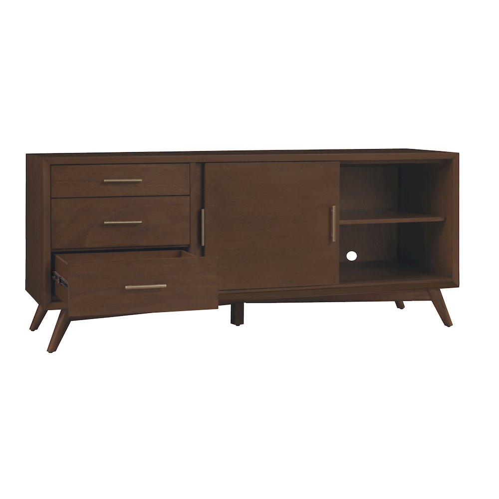 Flynn Large TV Console, Walnut. Picture 8